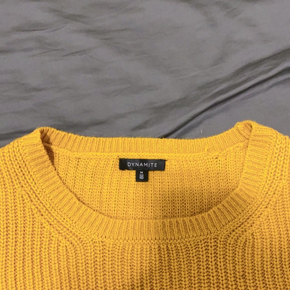 Dynamite yellow sweater size M - Picture 4 of 5